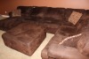 4 PIECE SECTIONAL (BROWN FAUX SUEDE) - 3