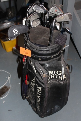 CALAWAY GOLF BAG W/ ASSORTED RH GOLF CLUBS
