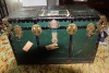 LARGE GREEN TRUNK W/ KEY - 2