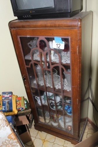 WOODEN GLASS FRONT CHINA CABINET
