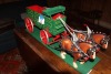 2 HORSE TEAM W/ GRAIN WAGON ON WHEELS - 2