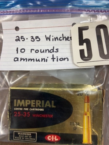 10 ROUNDS 25-35 WINCHESTER AMMO