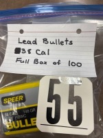 100 PIECES OF 38 CALIBER LEADS (148 GRAIN)