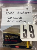 20 ROUNDS 25 - 20 WINCHESTER AMMO