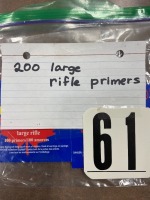 200 LARGE RIFLE PRIMERS
