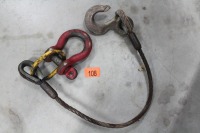 CABLE SLING W/ CLEVIS & HOOK