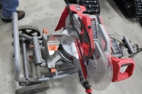 MILWAULKEE 12" SLIDING COMPOUND MITER SAW W/ RIDGID STAND