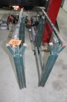 2 - METAL FOLDING SAWHORSES