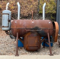 LARGE HOMEBUILT SMOKER W/ SPIT