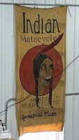 HOMEMADE INDIAN MOTORCYCLE BANNER