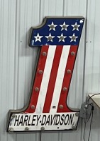 ELECTRIC HARLEY DAVIDSON SIGN