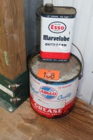 ANGLO 10LB GREASE CAN, ESSO OUTBOARD CAN