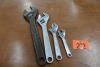 ASSORTMENT OF CRESCENT WRENCHES