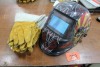 5 - PAIRS WELDING GLOVES, WELDING HELMET