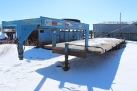 RATHWELL 28' GOOSENECK FLAT DECK TRAILER W/ BEAVERTAIL