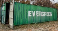 GREEN 40' STORAGE CONTAINER