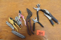 VISE GRIPS, TIN SNIPS, HOLE PUNCH