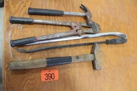 PRY BARS, HAMMERS, BOLT CUTTERS