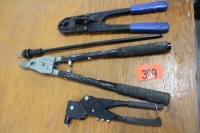 POP RIVETERS, CRIMPING TOOL, HOLE SAW EXT.
