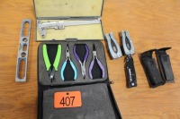 CALIPERS, MULTI TOOLS, NEEDLE NOSE PLIERS