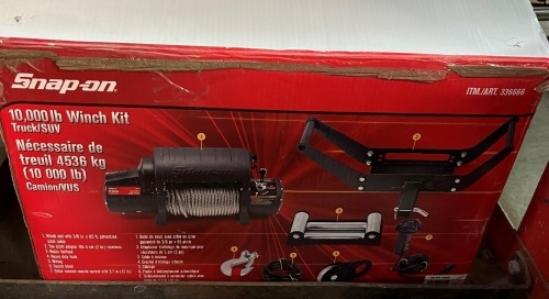 NEW SNAP ON 12 VOLT 10,000 LB. WINCH KIT