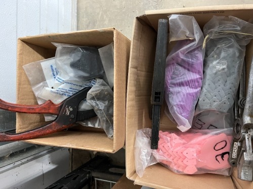 2 - BOXES OF LIVESTOCK TAGS & PLIERS