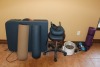 MASSAGE TABLE, CHAIR, WEIGHTS, YOGA MATS, FLAT ROCKS