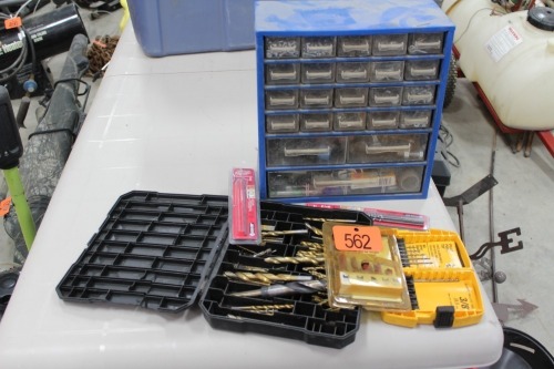 ASSORTED DRILL BITS , SHOP SUNDRY