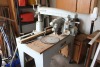 DEWALT RADIAL ARM SAW W/ METAL STAND ON CASTORS