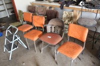 11 - SHOP CHAIRS, STEP STOOL