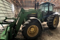 1990 JD 4255 FWA W/ JD 265 LOADER & GRAPPLE