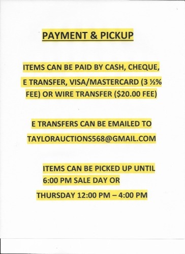 PAYMENT & PICKUP
