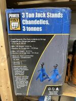 2 - NEW POWERFIST 3T JACK STANDS