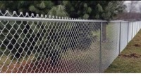 350' OF 4' CHAINLINK FENCE W/ POSTS & BARS ( DISEMBLED)