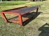 6' X 30" STEEL WORK BENCH ON WHEELS