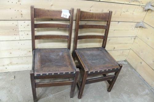 2 - OAK CHAIRS