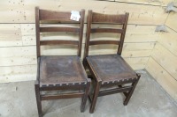 2 - OAK CHAIRS