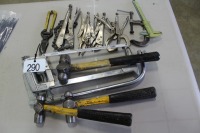 VICEGRIPS, CLAMPS, HACKSAWS, HAMMERS