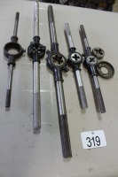 DIE HANDLES W/ MISC. DIES