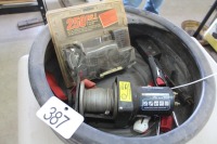 1500 LB. WINCH, AIR COMPRESSOR, OIL CHANGE TRAY