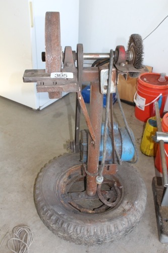 GRINDING WHEEL W/ STAND - 2 HP MOTOR