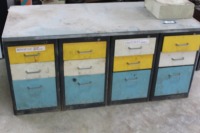 2 - 6' HEAVY DUTY METAL CABINETS W/ DRAWERS