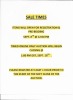 SALE TIMES