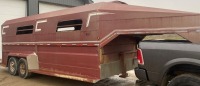 1995 NORBERT 7' X 20' STOCK TRAILER