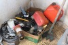 QUANTITY OF BANJO FITTINGS, FUEL JUGS, FUEL NOZZELS