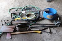 JACKALL, SLEDGE, BOOSTER CABLES, AXES