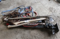 AXES, POST HOLE AUGER, SHOVELS, HEATED WATER BOWL