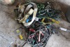 BOOSTER CABLES, EXT. CORDS, CAULK GUN, RATCHET STRAP