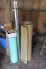 POLY PACKING, UNDERLAY, 2 - 4"STOVEPIPES, HOUSEWRAP TAPE