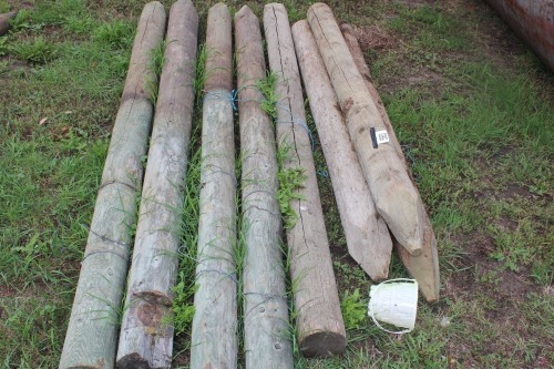 8 - 5" - 6" FENCE POSTS